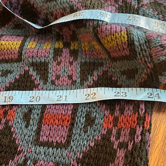 Editions by Van Heusen Geometric Jacquard Knit Sweater, Retro 90s Style, Size XL - Picture 5 of 8